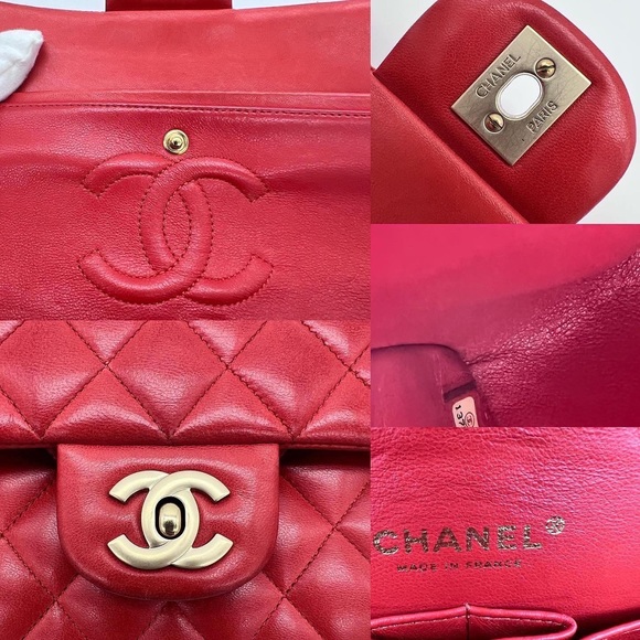 Authentic Chanel Classic Medium double flap in GHW - Picture 15 of 17